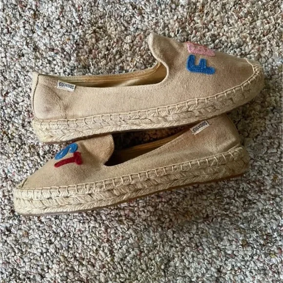 Soludos Beige Espadrilles with Colorful Embroidery - Picture 3 of 3